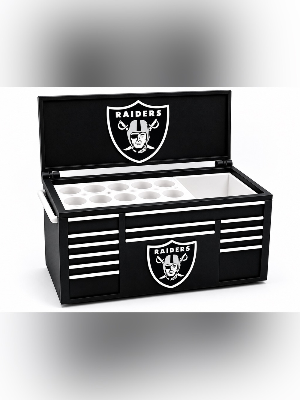 Las Vegas Raiders Mini Toolbox Pen And Trinket Holder Desk Top Organizer